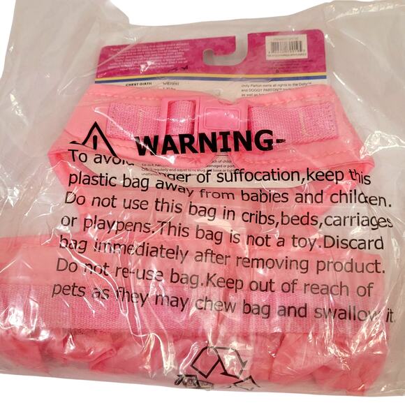 Doggy Parton Pink Spoiled Dog Harness Dress Small 10-15 lbs NEW NIP Butterfly - Picture 4 of 5